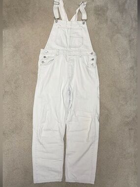 Free People Ziggy Denim Overalls Bleach Bloom Large